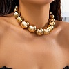 CCB Plastic Round Graduated Beaded Necklaces for Women FS-WG1351C-01-2