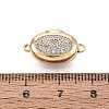 Brass Micro Pave Clear Cubic Zirconia Box Clasps KK-Q074-06G-4