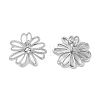 304 Stainless Steel Inlay Rhinestone Stud Earrings EJEW-S227-07P-2