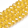 Electroplate Glass Beads Strands EGLA-A034-T8mm-A04-1