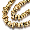Electroplate Non-magnetic Synthetic Hematite Beads Strands X-G-T114-93G-3
