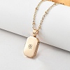 Clear Cubic Zirconia Locket Necklaces NJEW-A036-01B-4