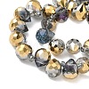 Electroplate Glass Beads Strands EGLA-D030-17Z-3