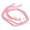Spray Painted Crackle Glass Beads Strands CCG-Q002-4mm-03-4
