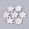 Flower Acrylic Bead Caps X-SACR-T017-51B-1