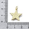 Star Shape Brass Pendants KK-V010-12G-3