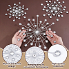 4Pcs Iron & Acrylic Wall Decorations AJEW-WH0871-55P-3