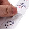 Flat Round Paper Thank You Stickers DIY-C042-11-4