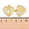 Religion Brass Locket Pendants KK-D232-19G-04-3