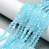 Imitation Jade Electroplate Glass Beads Strands LS-GLAA-F029-J4mm-A03-3