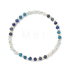 Dyed Natural Malaysia Jade & Synthetic Hematite Beaded Stretch Bracelets for Women BJEW-JB13069-02-2