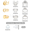 DIY Blank Dome Half Round Adjustable & Cuff Ring Making Kit STAS-SC0004-76-2