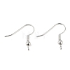 Brass Earring Hooks KK-H258-06B-S-2