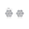 925 Sterling Silver Pave Moissanite Stud Earrings for Women SX7074-2-5