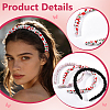 Silk From Silkworms Hair Bands OHAR-WH0033-019B-3