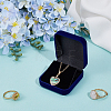 Square Velvet Bangle Storage Boxes with Black Inside CON-WH20010-03B-3