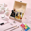 Wood Treasure Chest Storage Boxes with Hinged Lid and Metal Clasps AJEW-GF0014-35B-4