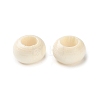 Spray Painted Wooden European Beads WOOD-A029-06A-1