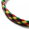 PU Imitation Leather Braided Cord Bracelets for Women BJEW-M290-01H-4