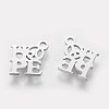 201 Stainless Steel Charms STAS-Q201-T124-2