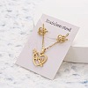 201 Stainless Steel Pendant Necklaces & Stud Earrings Sets FS-WG852B2-15-1