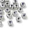 SHEGRACE Brass Cubic Zirconia Beads XGRQ4H909-682P-C-1