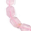 Natural Rose Quartz Beads Strands G-B125-P08-01-2