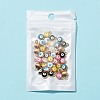 40Pcs 5 Colors Light Gold Plated Alloy Charms ENAM-FS0001-32-5