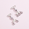 2Pcs 2 Styles Stainless Steel Necklace Layering Clasps FIND-BBC0005-10P-7