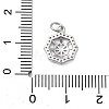 925 Sterling Silver Micro Pave Clear Cubic Zirconia Charms STER-S010-03D-P-3