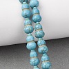 Synthetic Turquoise Dyed Beads Strands G-B184-B02-01-1