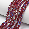 Electroplate Glass Beads Strands EGLA-A034-T2mm-I13-1