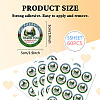 5 Sheets Round Dot PVC Waterproof Decorative Sticker Labels DIY-WH0481-14-2