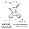 Adjustable 304 Stainless Steel Open Cuff Rings for Women SZ1207-7-1