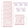Satin Cloth Drawstring Pouches with Flower ST-CJ0048-001C-1