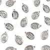 30Pcs 6 Styles Religion Tibetan Style Alloy Pendants FIND-FS0005-01-2