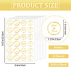 Word Gold Foil Self-adhesive Stickers DIY-WH20001-13H-2