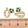 304 Stainless Steel Enamel & Rhinestone Pendants STAS-B130-01G-0-3