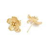 Brass Stud Earring Findings KK-Z099-05G-03-2