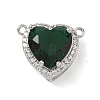 Brass Pave Cubic Zirconia Pendants KK-CBA74BF-01P-05-1