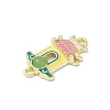 Alloy Enamel Chinese House Connector Charms PALLOY-R151-73G-02-2