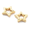 Rack Plating Brass Spring Gate Rings KK-H449-59G-NR-2