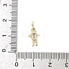 Brass Micro Pave Cubic Zirconia Pendants ZIRC-I356-17G-A10-3