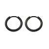 202 Stainless Steel Huggie Hoop Earrings EJEW-F111A-15mm-EB-4