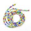 Handmade Evil Eye Lampwork Round Bead Strands X-LAMP-J031-4mm-M-2