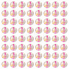 100Pcs Crackle Transparent Glass Beads GLAA-TADJ0001-12I-2