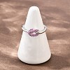 Brass Micro Pave Cubic Zirconia Finger Rings RJEW-C153-01P-03-1