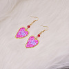 Zinc Alloy & Resin Dangle Earrings FS-WGB59A7-04-1