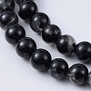 Natural Black Tourmaline Beads Strands X-G-F666-05A-4mm-2