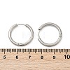 202 Stainless Steel Huggie Hoop Earrings EJEW-F111A-20mm-P01-5